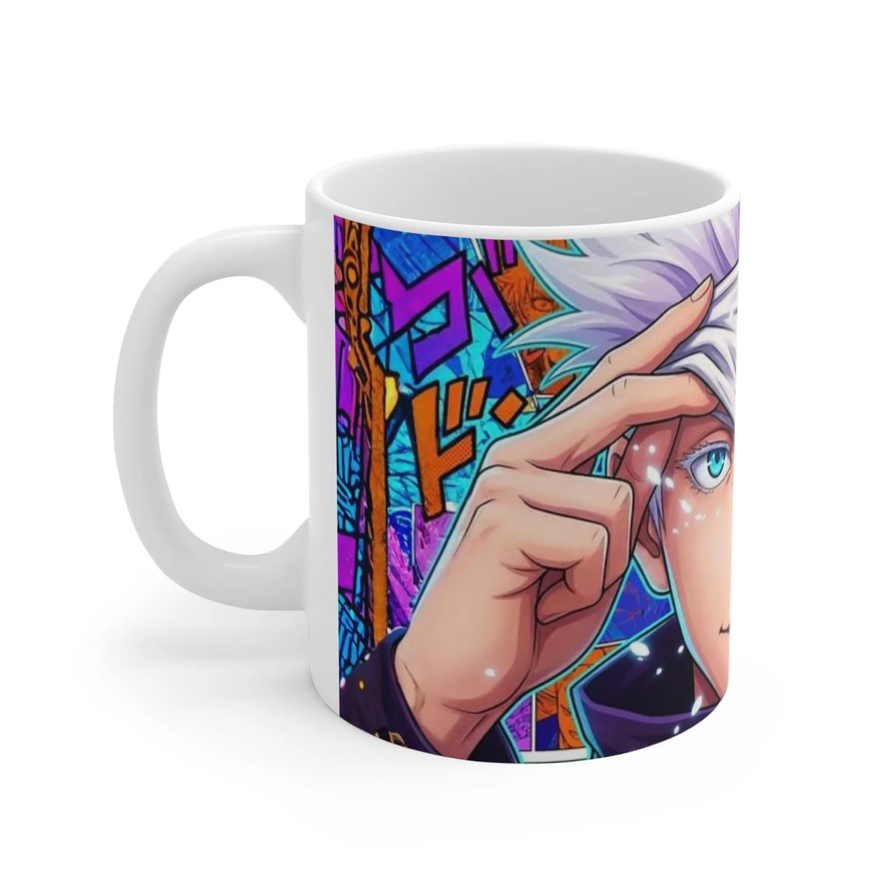 ☕ Taza de Cerámica – Gojo & Kakashi ⚡👁️ – photo 2